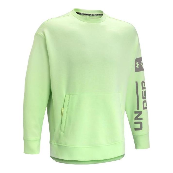 Džemper Under Armour Summit Knit Graphic Crew Top Zelena | 1373800-369