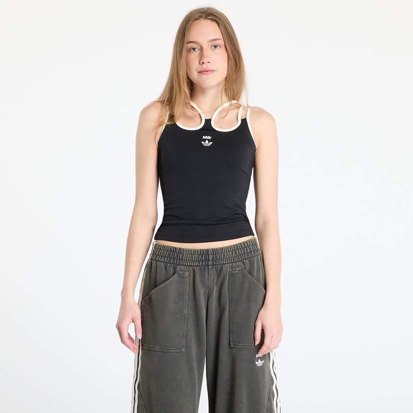 Majica bez rukava adidas Originals adidas x Avavav Strap Tank Top Crna | KA6091