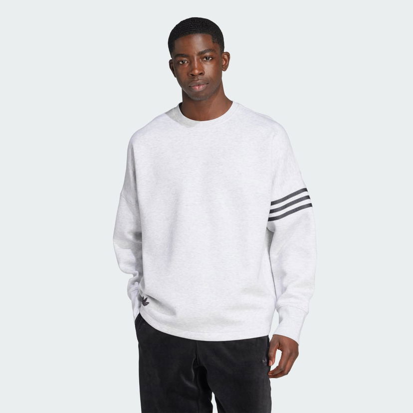 Dukserice adidas Performance Neuclassics Oversized Crew Sweatshirt Siva | JW7920