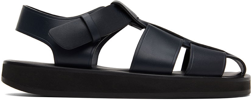 Dodaci The Row The Row Fisherman Flat Sandals Tamnoplava | F1203-SVL74
