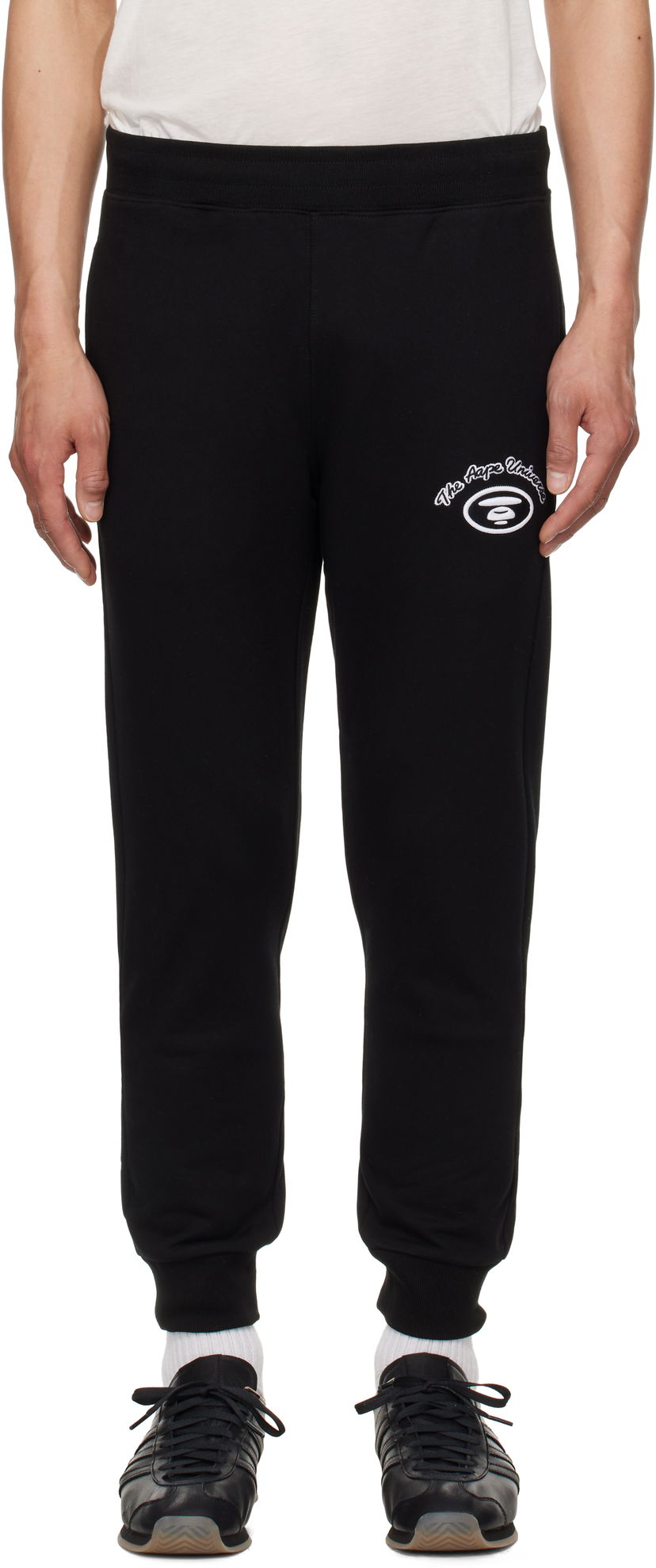 Trenirka AAPE by A Bathing Ape AAPE by A Bathing Ape 'AAPE' Basic Sweatpants Crna | AAPPTMB698XXNBKX