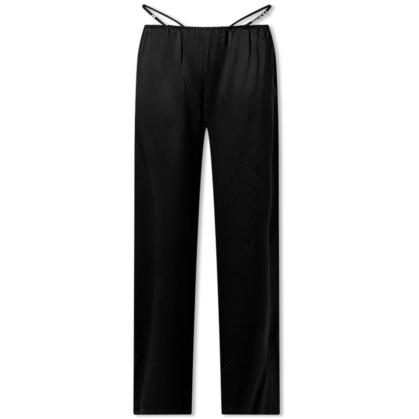 Hlače Alexander Wang Alexander Wang Crystal Thong Wide Leg Pants Crna | 4WC1234370-001