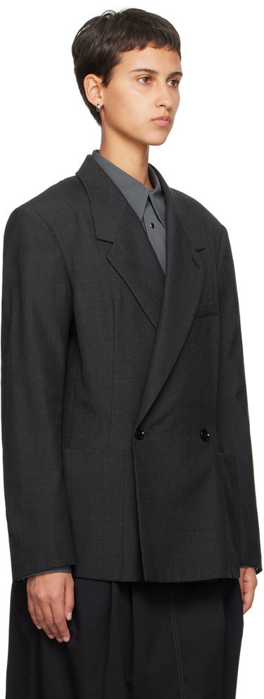 Jakna LEMAIRE Soft Tailored Double-Breasted Blazer Crna | JA1017 LF414, 1
