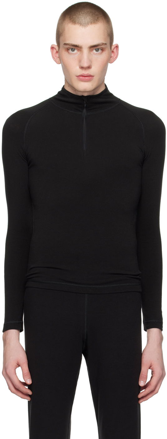 Džemper Balenciaga 3B Sports Icon Ski Turtleneck Crna | 773688-TPVQ4-1000