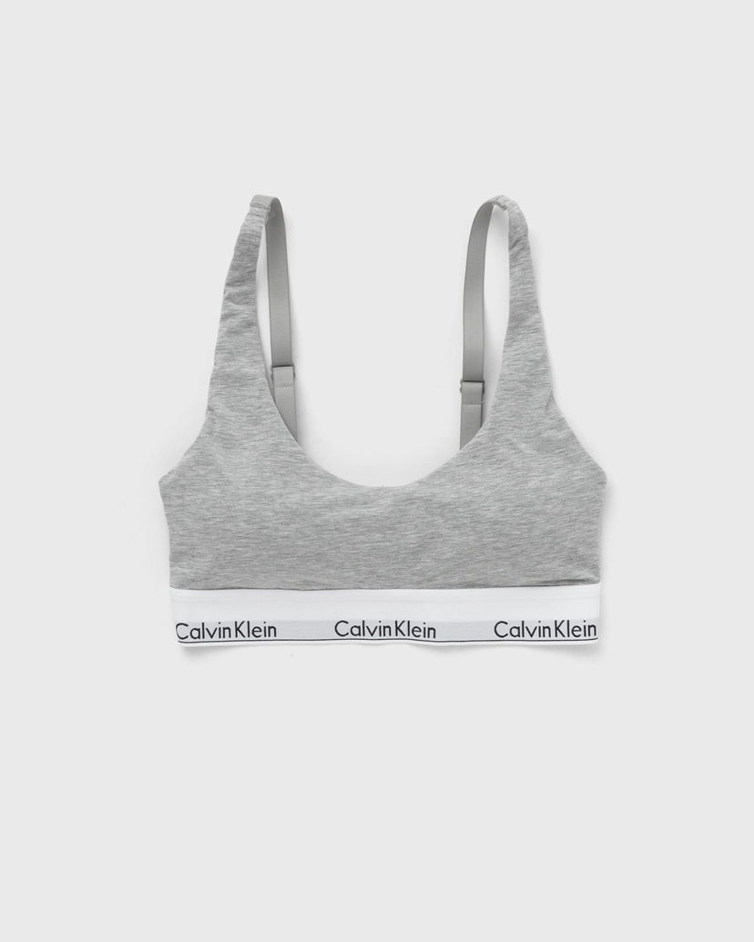 Grudnjak CALVIN KLEIN LIGHTLY LINED BRALETTE Siva | 000QF7586EP7A