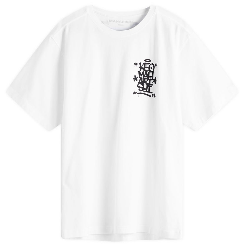 Majica kratkih rukava Maharishi Maharishi Keo Graphic T-Shirt, Size Large Bijela | 1465-WHT