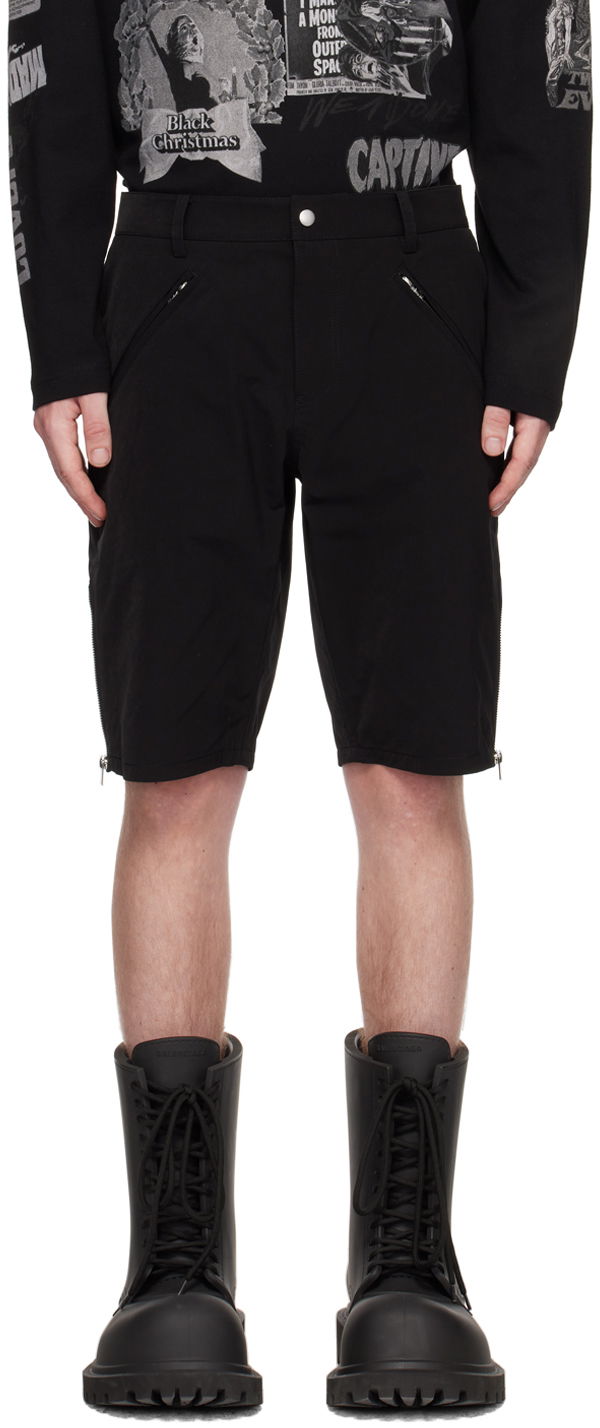 Kratke hlače We11done We11done Biker Shorts Crna | WD-PT1-23-072-M-BK