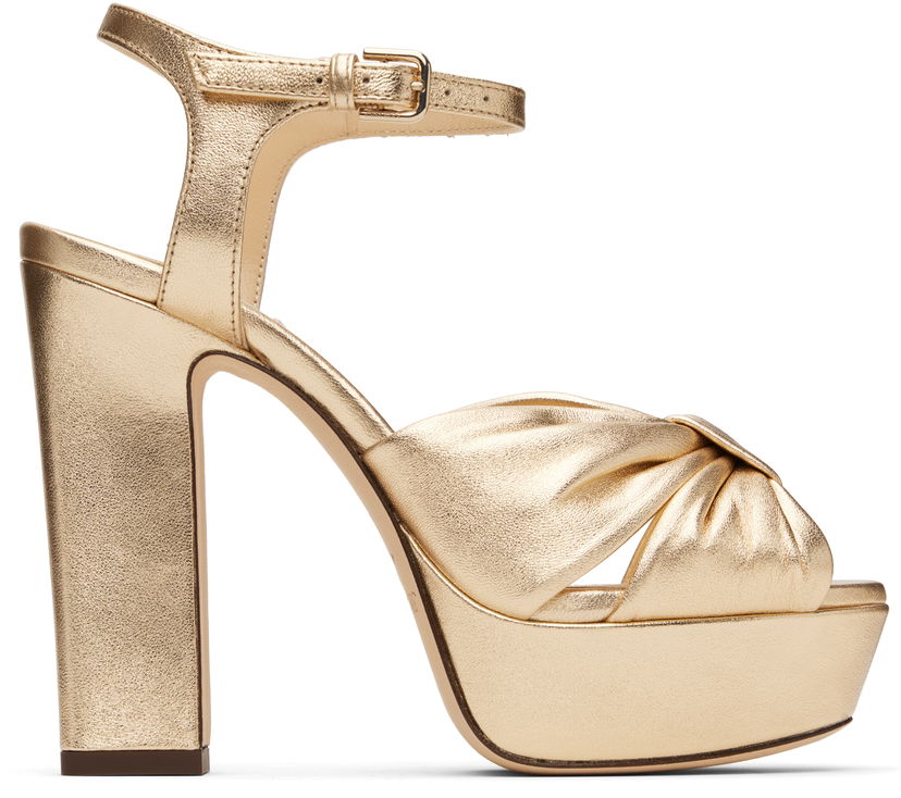 Haljina Jimmy Choo Jimmy Choo Heloise 120 Heeled Sandals Metalik | HELOISE 120