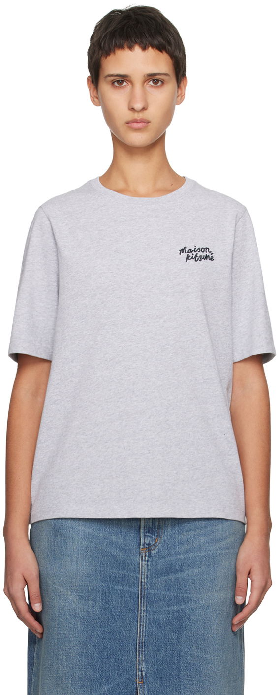 Majica kratkih rukava MAISON KITSUNÉ Handwriting T-Shirt Bijela | MW00126KJ0119