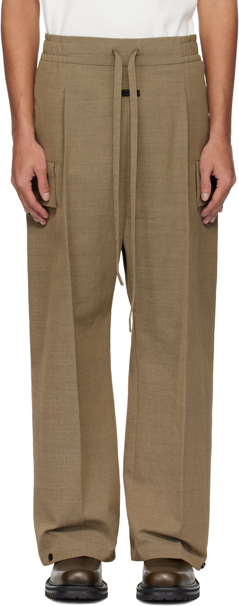 Hlače Fear of God Fear of God Wide Leg Cargo Pants Smeđa | FGE240-402HNW