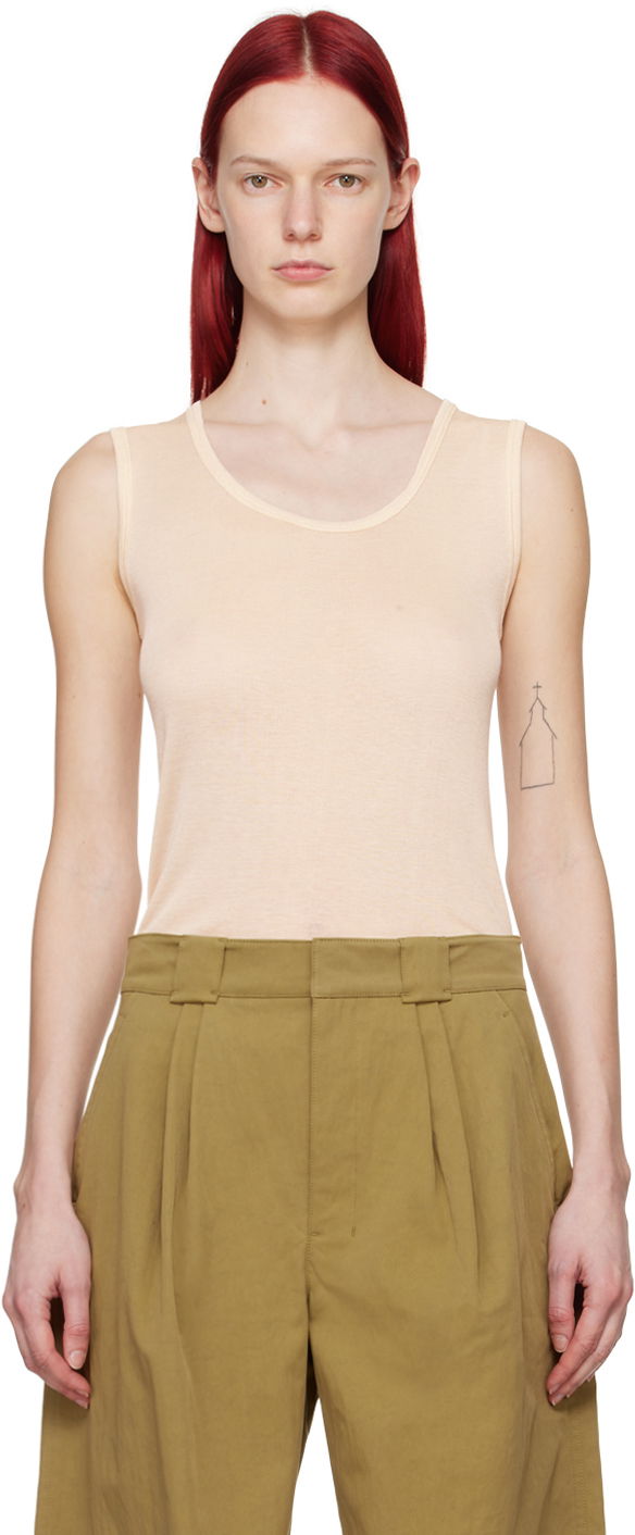 Majica bez rukava LEMAIRE LEMAIRE Seamless Tank Top Bež | TO1159 LK1017