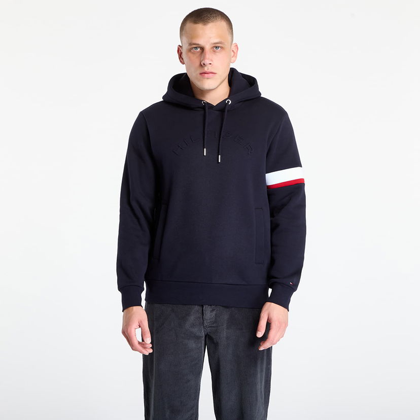 Dukserice Tommy Hilfiger Sweatshirt Rwb Insert Hoodie Desert Sky Tamnoplava | MW0MW40479-DW5