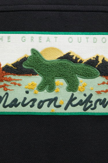 Bomber jakna MAISON KITSUNÉ Black Varsity Jacket Crna | NM02120WM0026, 4