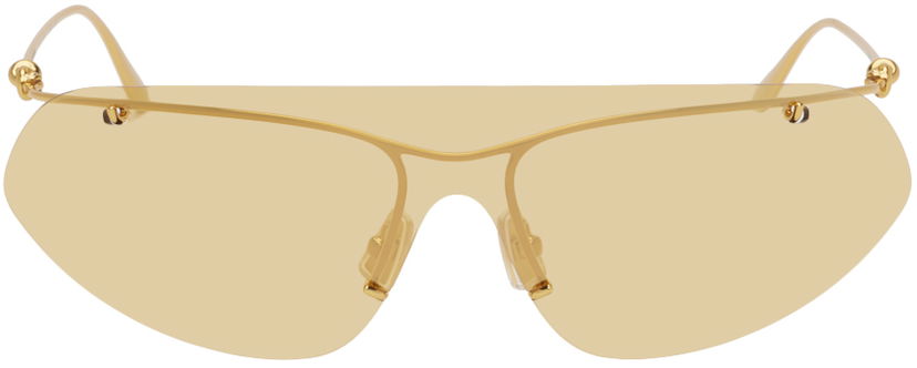 Sunčane naočale Bottega Veneta Knot Sunglasses Žuta | BV1272S