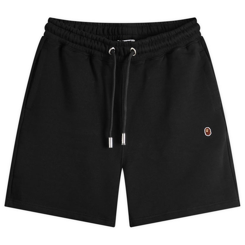 Kratke hlače BAPE A Bathing Ape One Point Sweat Short Crna | 001SPK301307M-BLK