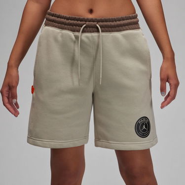 Kratke hlače Jordan Jordan Paris Saint-Germain Wmns Fleece 7" Shorts Stone Bež | DZ3269-230, 0