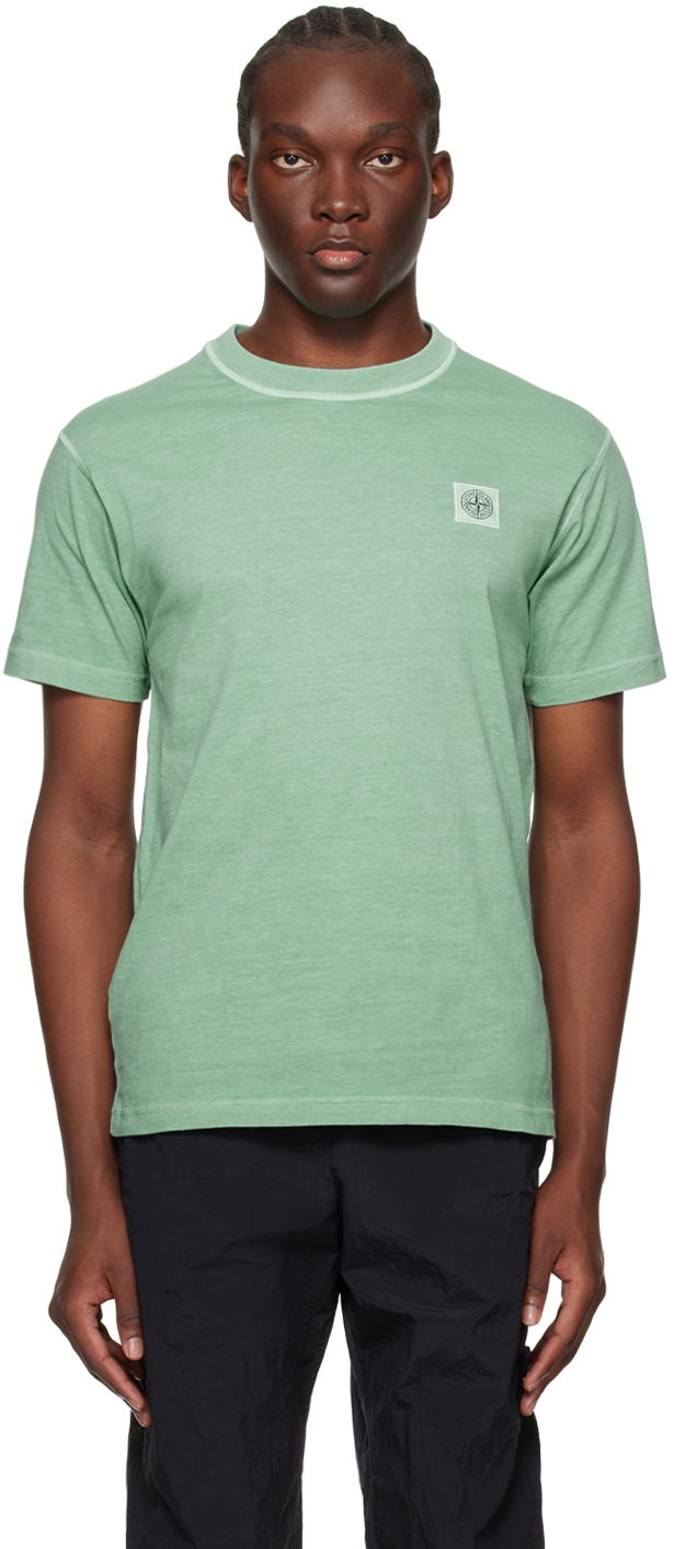 Majica kratkih rukava Stone Island Patch T-Shirt Zelena | 801523757