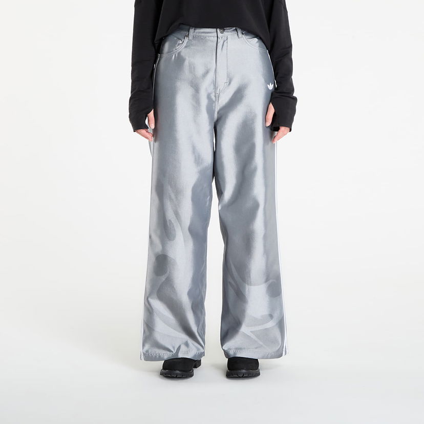 Hlače adidas Originals Adilenium Season 4 Teamgeist Baggy Shine Denim Joggers Siva | KE9800