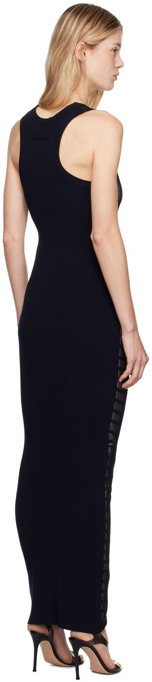 Haljina Jean Paul Gaultier Jean Paul Gaultier 'The Bi-Material Marinière' Striped Maxi Dress Crna | 24/30-F-RO213B-M064-590100, 2