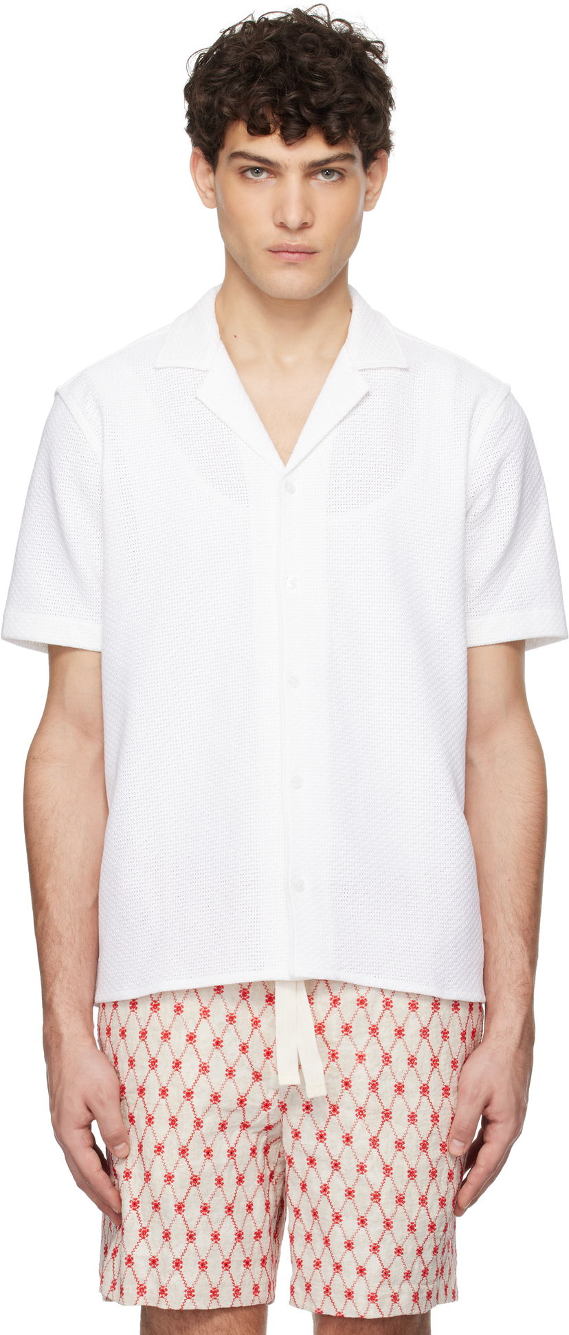Košulja Orlebar Brown Orlebar Brown Maitan Resort Shirt Bijela | 280072