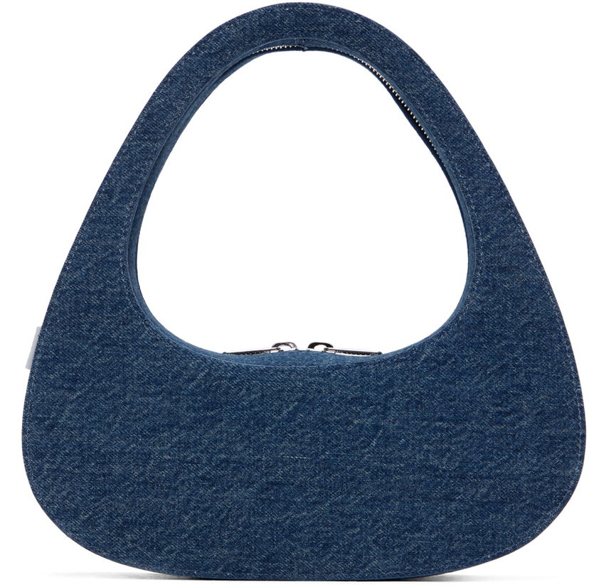 Ručna torbica Coperni Coperni Denim Baguette Swipe Bag Plava | COPBA04252