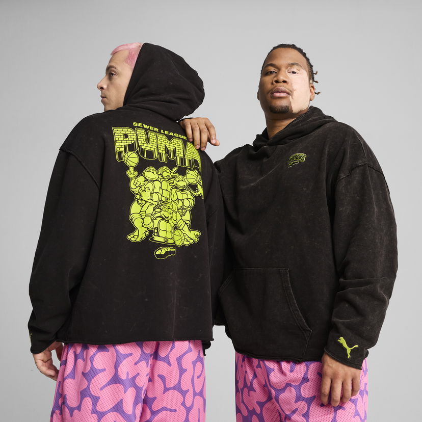 Dukserice Puma PUMA x TMNT Basketball Hoodie Crna | 630927_01