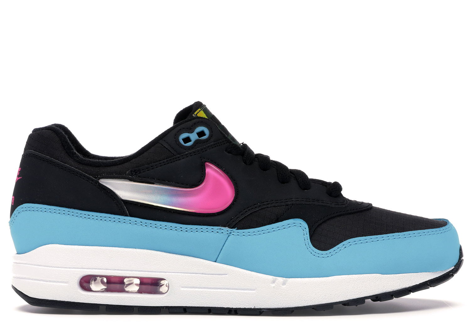 Tenisice i cipele Nike Air Max 1 Jelly Swoosh Black Fuchsia Blue Fury Tirkiz | CI2450-001, 0