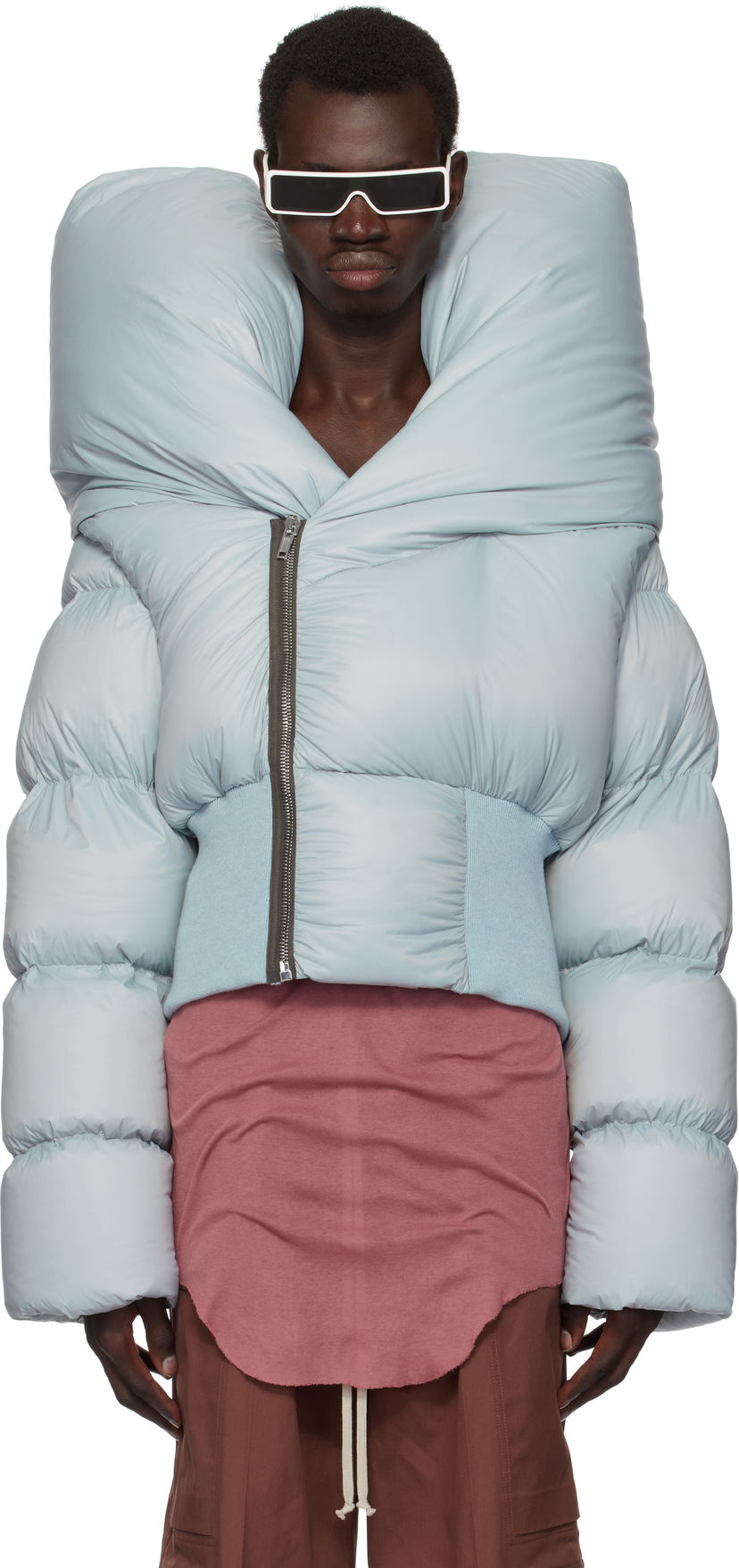 Pernata jakna Rick Owens Down Jacket Plava | RR02D6715 NPDX