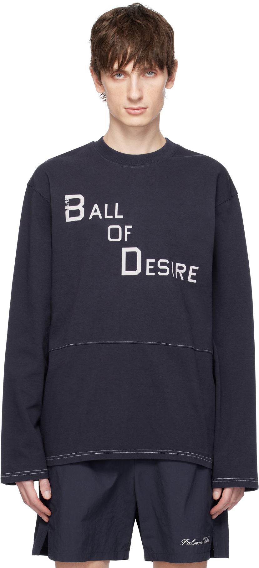 Majica kratkih rukava Palmes Palmes Desire Tennis T-Shirt Tamnoplava | P15-0032-660