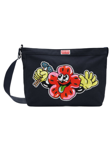 Ručna torbica KENZO Paris BOKE Boy Large Messenger Bag Crna | FD55SA919F34