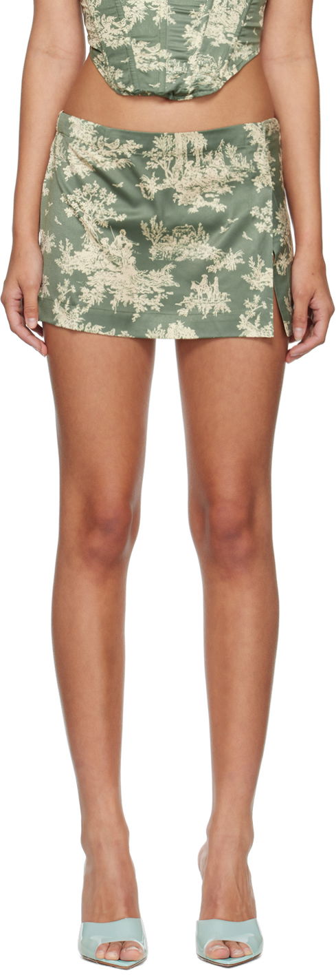 Suknja Miaou Miaou Micro Mini Toile Skirt Zelena | 4012SS2MST