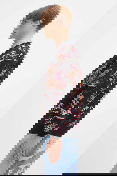 Džemper WACKO MARIA Wacko Maria Jacquard Cardigan Crna | 25SS.WMK.KN20, 1