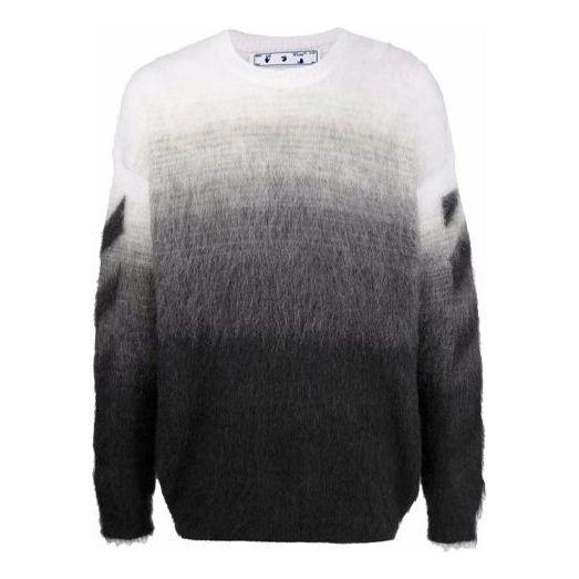 Džemper Off-White Off-White FW21 Plush Gradient Round Neck Pullover Sweater Višebojno | OMHE098F21KNI0011010