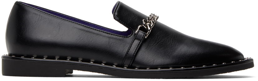 Tenisice i cipele Stella McCartney Falabella Chain Loafers Crna | 810298W0U70