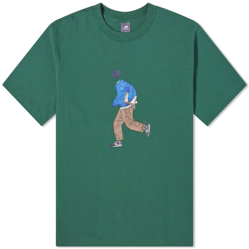 Majica kratkih rukava New Balance Men's NB Athletics Sport Style Relaxed Tee Nightwatch Green Zelena | MT41579-NWG