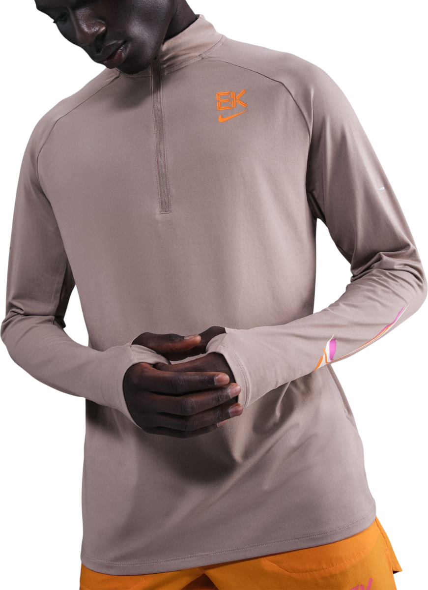 Majica kratkih rukava Nike Stride Eliud Kipchoge Quarter-Zip Running Top Bež | hv2658-271, 0