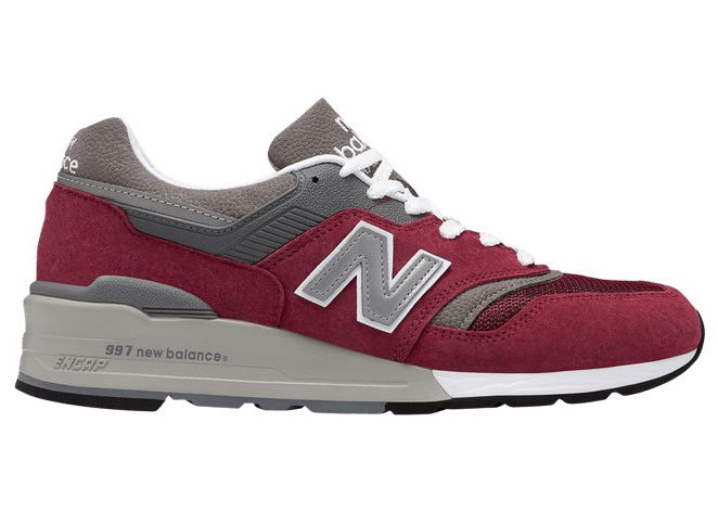 Tenisice i cipele New Balance 997 "Burgundy Grey" Made in USA Tamnocrvena | M997BR, 0