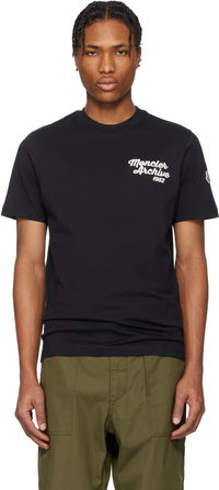 Moncler Archive Embroidered Logo Cotton T-Shirt
