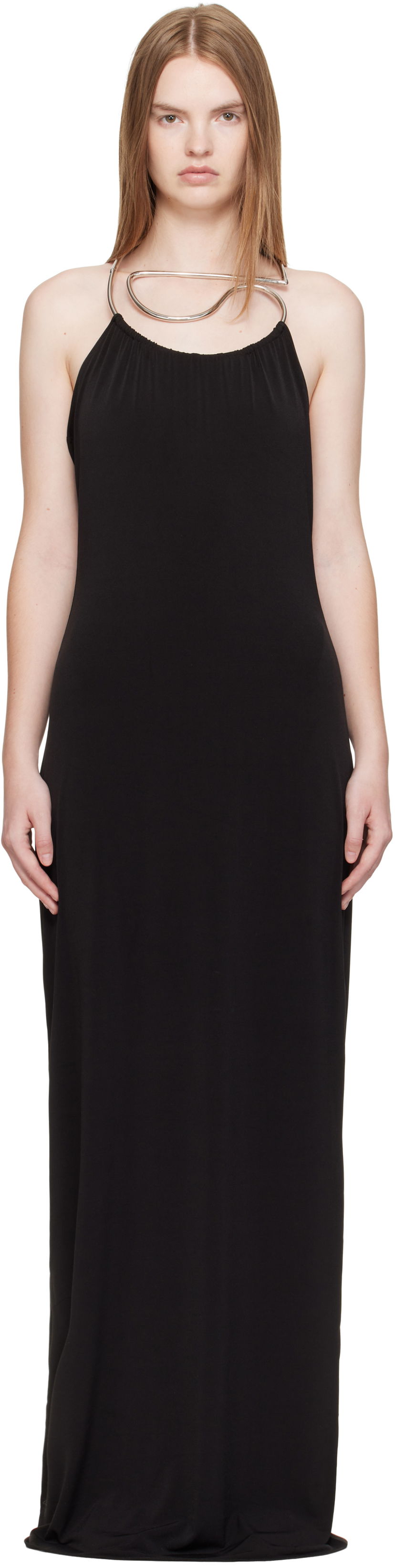 Haljina Coperni Coperni Necklace Maxi Dress Crna | COPR207F5022