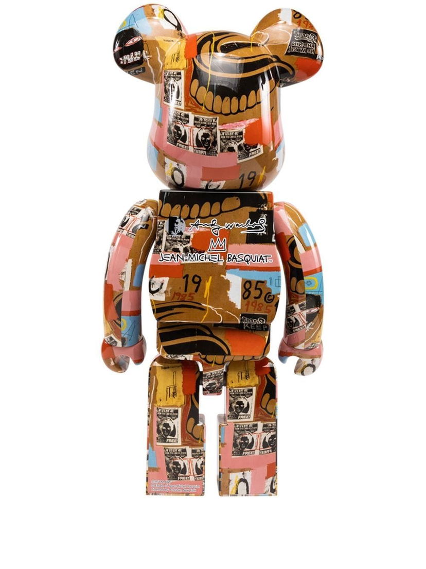 Kolekcionarsko Medicom Toy Andy Warhol x Jean Michel Basquiat BE@RBRICK figure - Multicolour Bež | 453095659495818601334