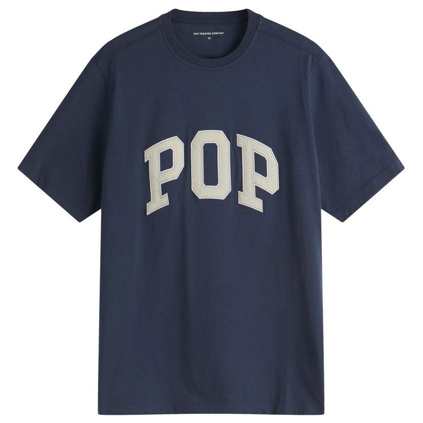 Majica kratkih rukava Pop Trading Company Arch Logo T-Shirt, Size Large Tamnoplava | POPSS25-02-026