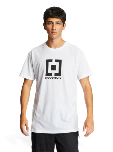 Majica kratkih rukava Horsefeathers Base T-Shirt Bijela | SM949G