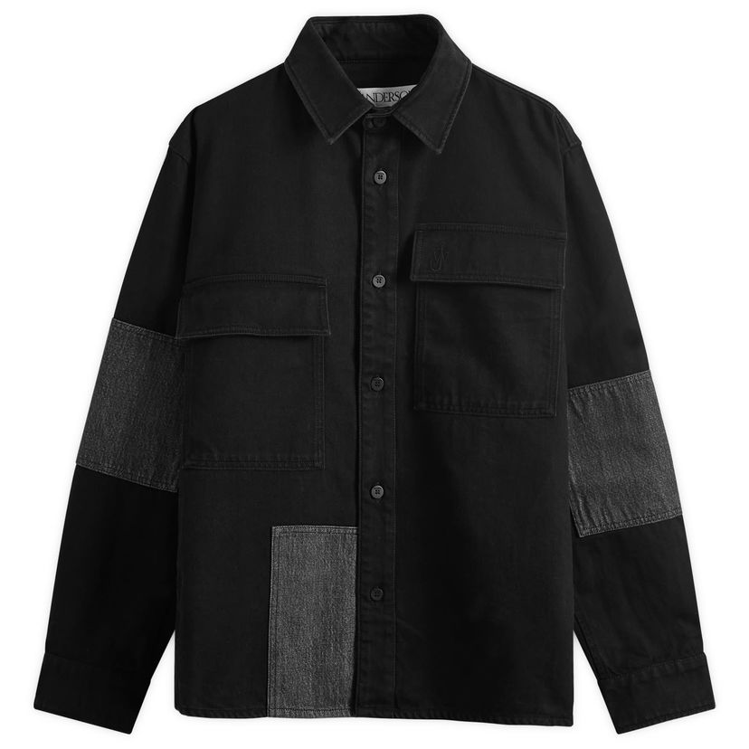Jakna JW Anderson Patchwork Overshirt Crna | DS0008-PG1594-999