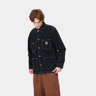 Kaputi Carhartt WIP OG Chore Coat "Black heavy stone wash" Crna | I031896_89_60, 1