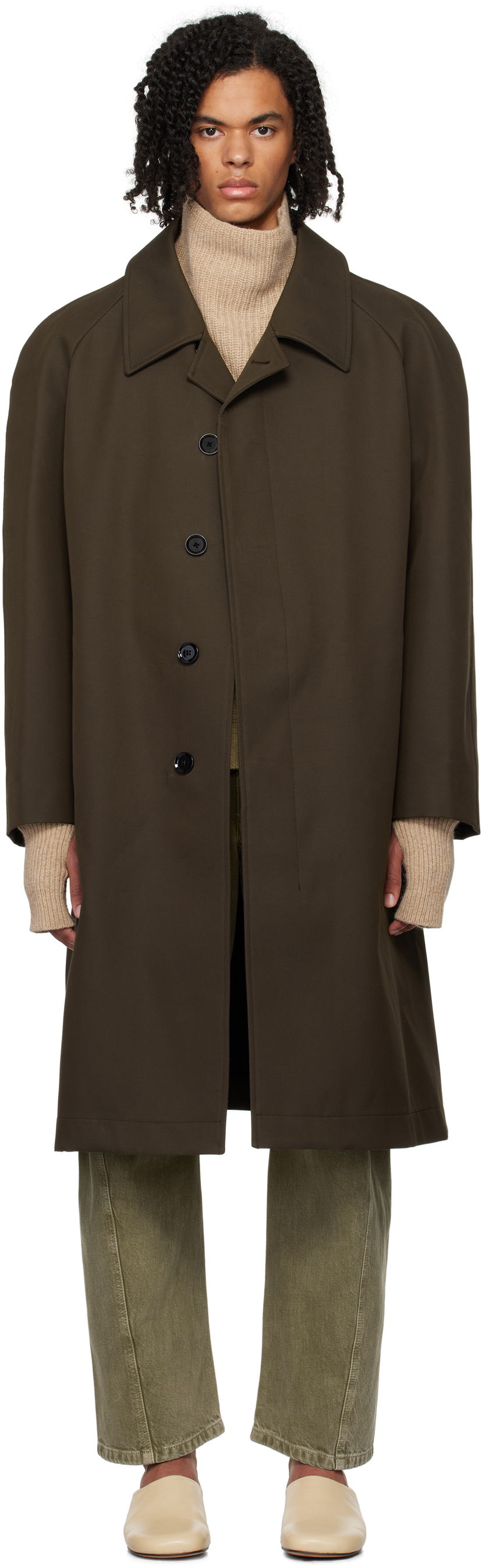 Kaputi LEMAIRE Lemaire Car Coat Smeđa | CO1066 LF1297