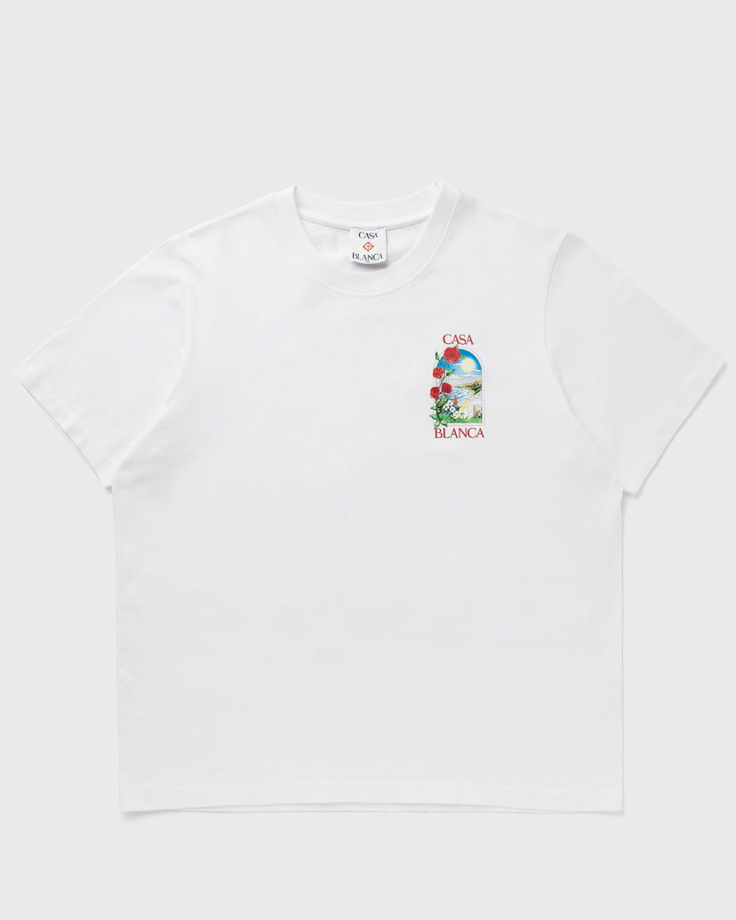 Majica kratkih rukava Casablanca LA Days Printed T-Shirt, Size XL Bijela | MS25-JTS-001-12
