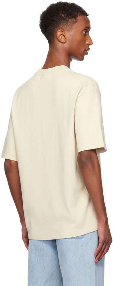 Majica kratkih rukava Drôle de Monsieur Drôle De Monsieur Classique Slogan T-Shirt Bež | PERM-TS202-CO002-MT, 2