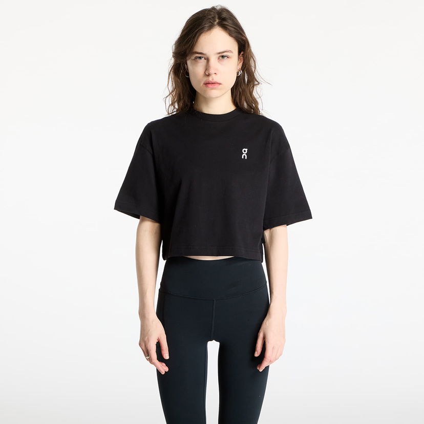 Crop top On Running Club Boxy-T T-Shirt Crna | 1WF11120553 W
