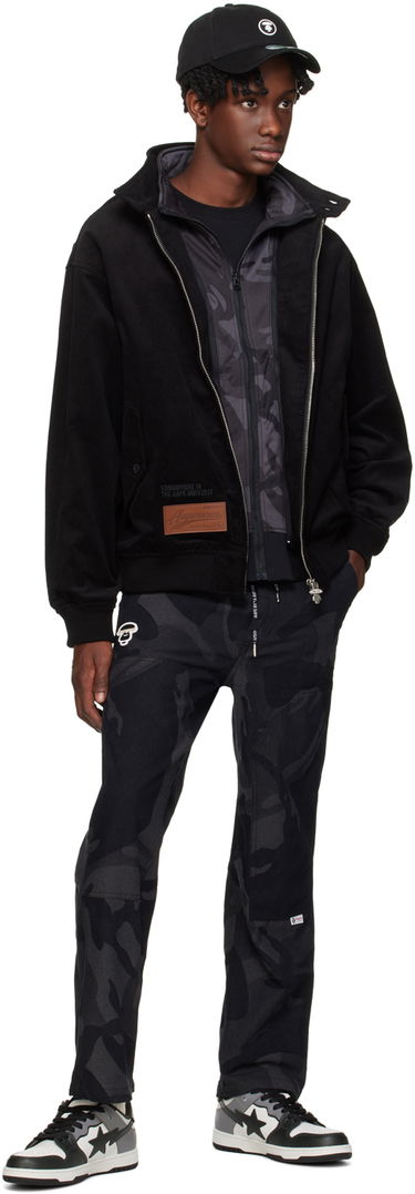 Bomber jakna AAPE by A Bathing Ape AAPE by A Bathing Ape Patch Corduroy Jacket Crna | AAPLJM7613XXLBKX, 3