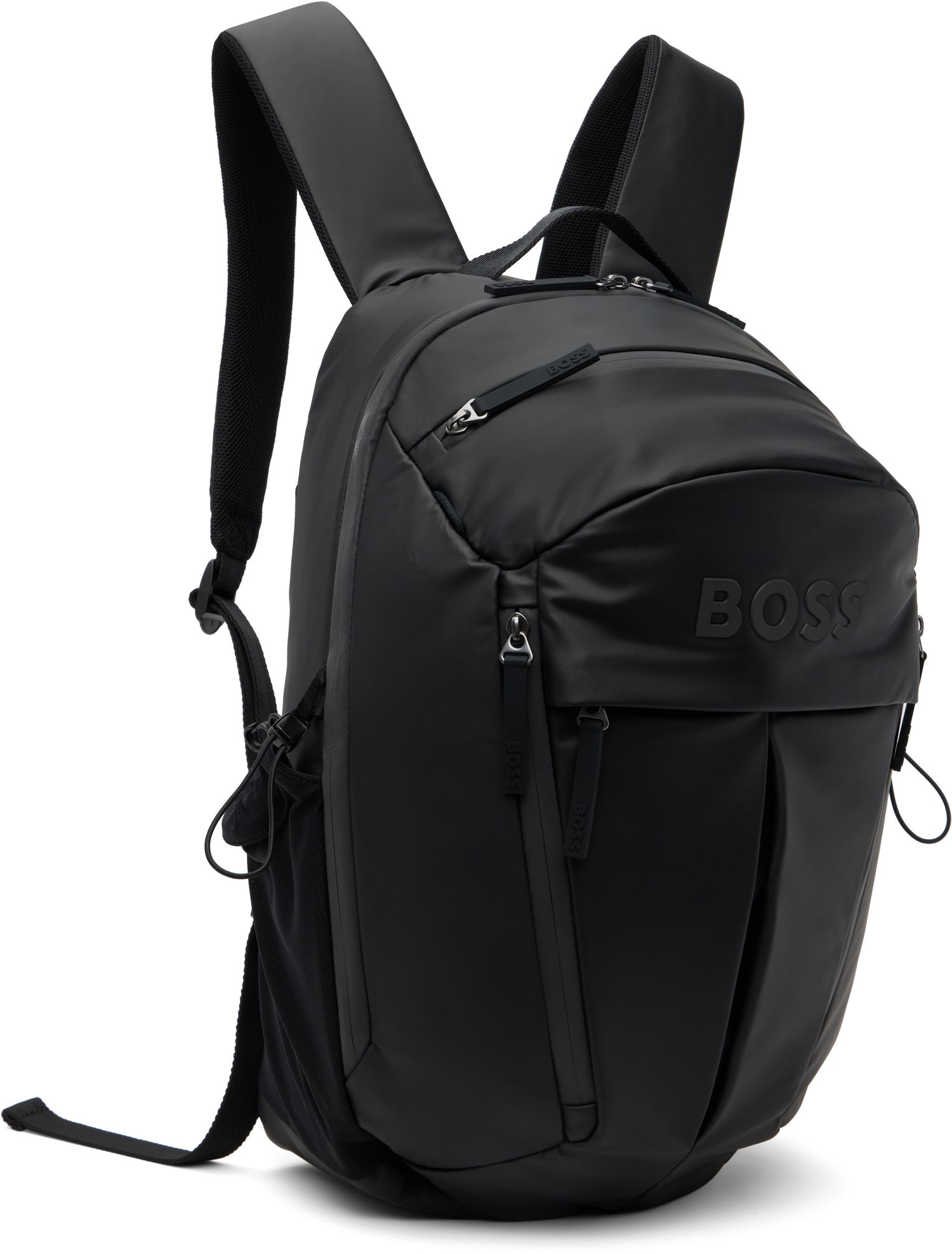 Ruksak BOSS Faux-Leather Logo Backpack Crna | 50548067, 1